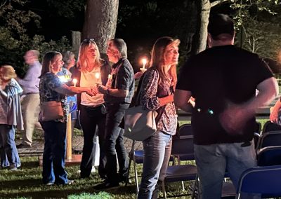 Attendees gathering together after 2023 Vigil ceremony concludes